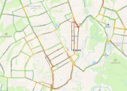 Курск в пятницу вечером из-за ДТП и снегопада «встал» в пробках