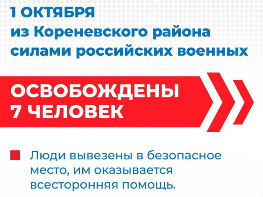 ВС РФ в Курской области из освобождённого населённого пункта эвакуировали 7 человек