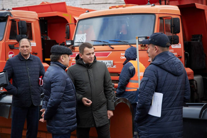 Курск готовится отразить первый снегопад