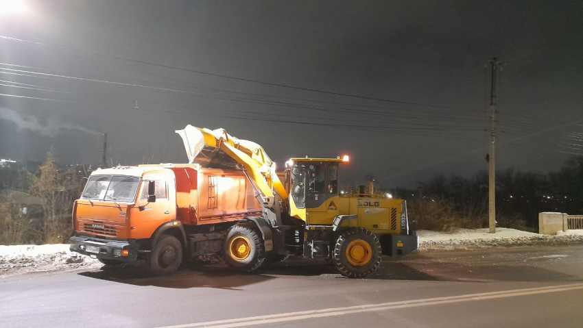 В Курске усилили борьбу со снегом